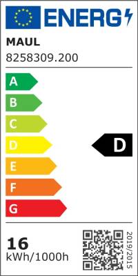 LED-Standleuchte MAULjuvis sensor dimmbar - schwarz Energielabel